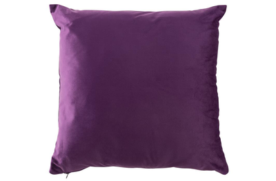 Cushion square velvet purple, , medium