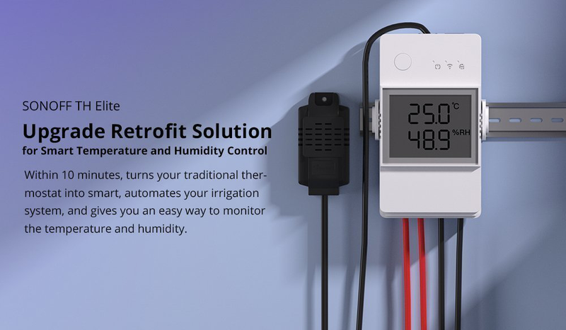 Sonoff Wi-Fi smart switch th elite smart temperature and humidity monitoring thr320d 20a, , medium-null