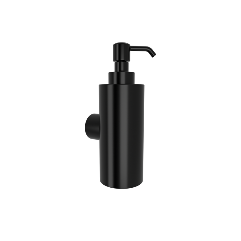 Product image: LAMDA black matte wall mounted soap dispenser, , medium-null