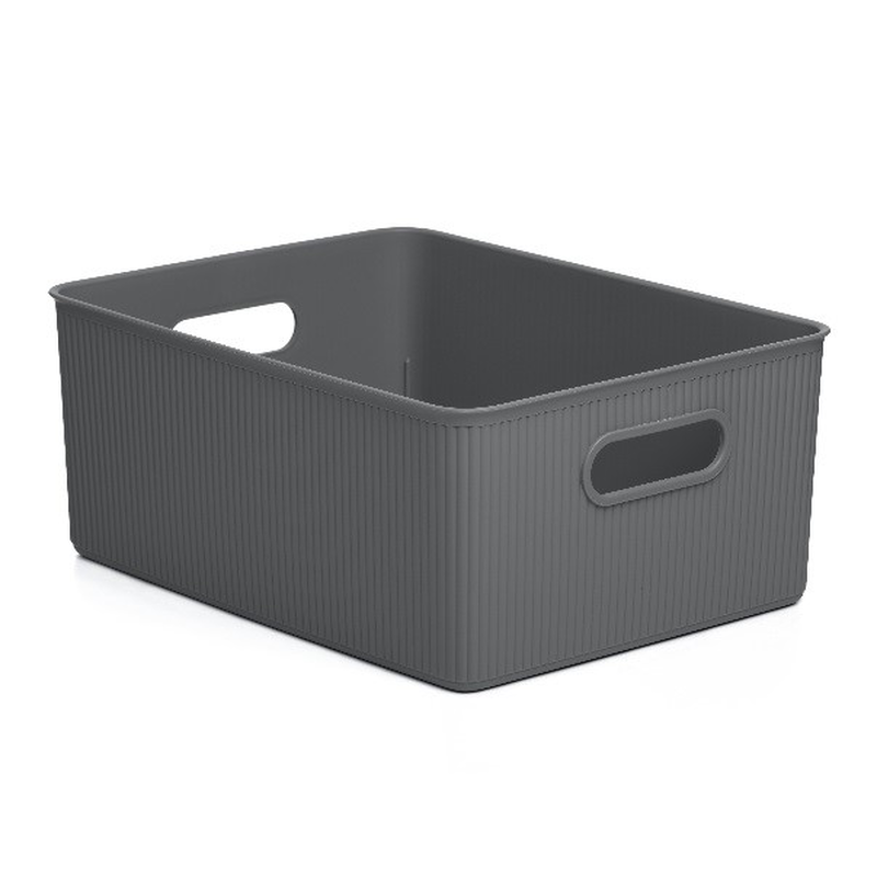 Tatay storage basket 38.5x29.4x16cm 15l grey, , medium-null