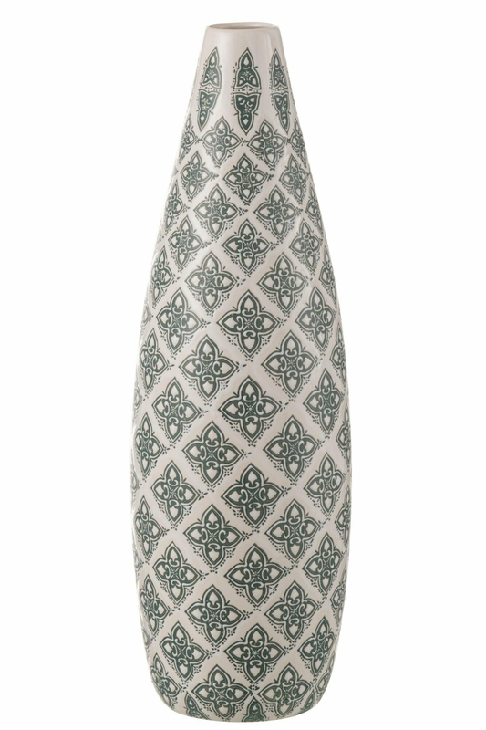 Vase kousa porcelain blue/white, , medium-null