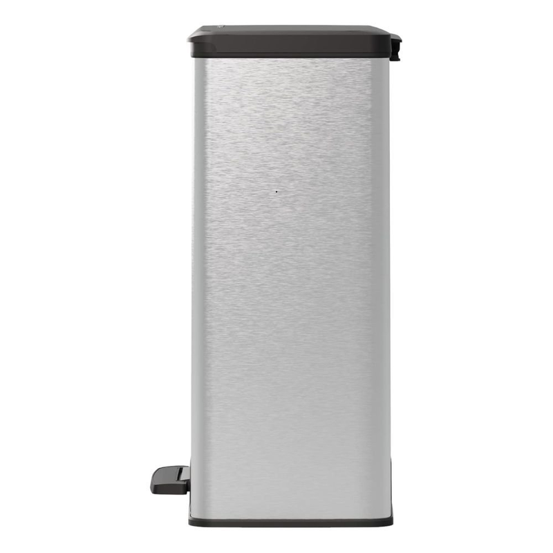 Curver deco κάδος απορριμμάτων 65l με πεντάλ, ασημί, με soft close & anti-fingerprint επένδυση, , medium-null