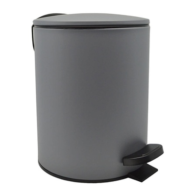 Ankor nuevo metal pedal bin 5l grey 833887, , medium