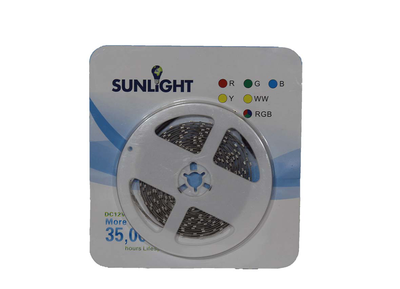Sunlight led 4.8w/m flexible strip 5-meter set blue