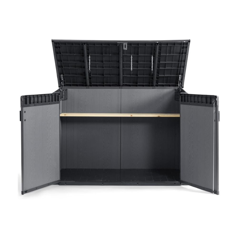 Product image: Keter cortina mega ντουλάπι αποθήκευσης εξωτερικού χώρου 2020l σε χρώμα ανθρακί γκρι (190.5 x 109 x 132.5 εκ.), , medium-null