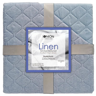 Kouverli linen 220x240cm blue, , medium