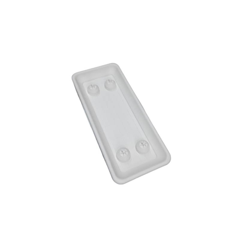 Flowerbox fioriera plate 80cm plastic white-null