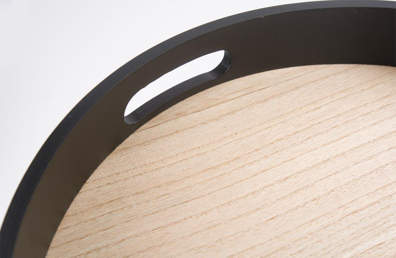 Atmosphera kumi tray side table - black, , medium image number null