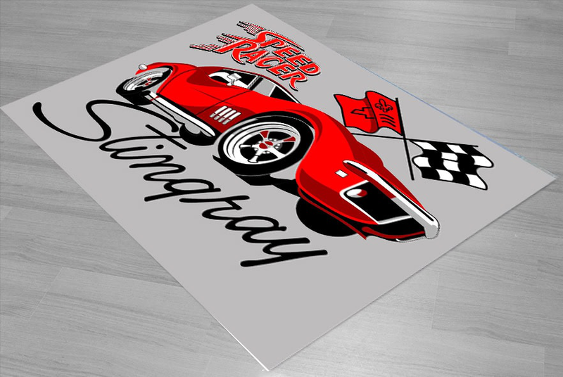 Speed racer kids carpet, , medium-null