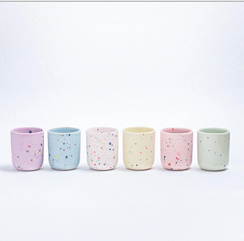 New party espresso cup /egg cup - mix 6 pieces-null