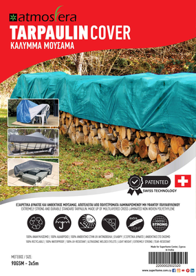 Tarpaulin cover 90gsm 3x5m green