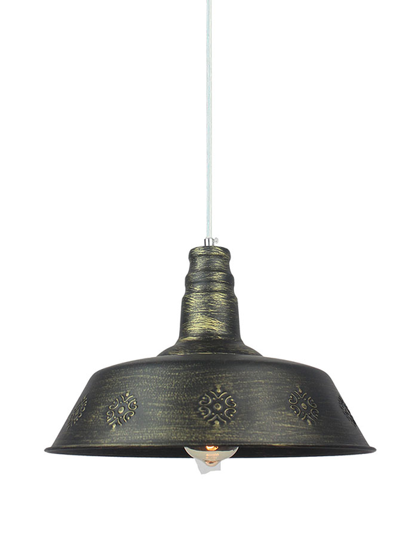 Sunlight 1xe27 (max. 40w) pendant light metal golden black ø360xh1260mm, , medium-null