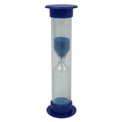 Mini sand timer 5 minutes - blue, , medium