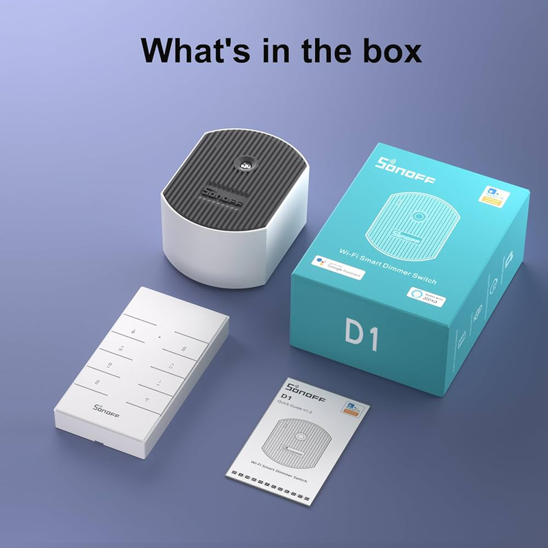 Sonoff d1 smart dimmer switch with remote control, , medium-null