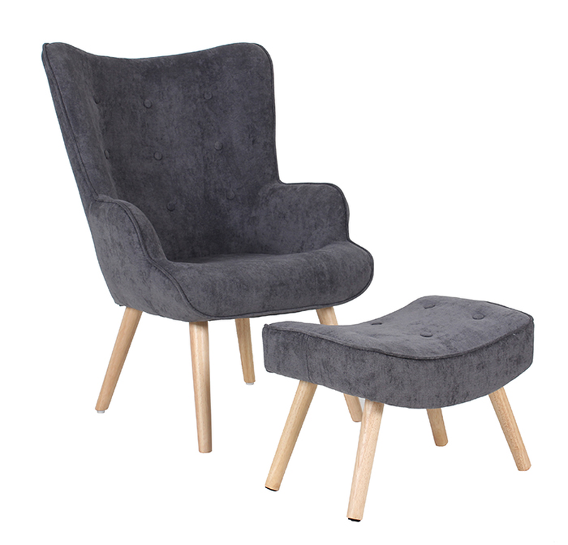 Product image: Nataly footstool - grey, , medium-null