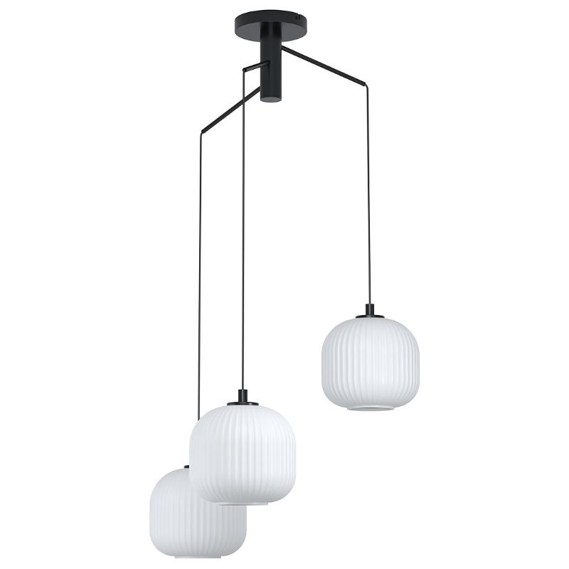 Product image: Eglo 'mantunalle' 3xe27 (max.3x40w) φωτιστικο κρεμαστο μεταλλικο ασπρο ø620xh1100mm, , medium-null