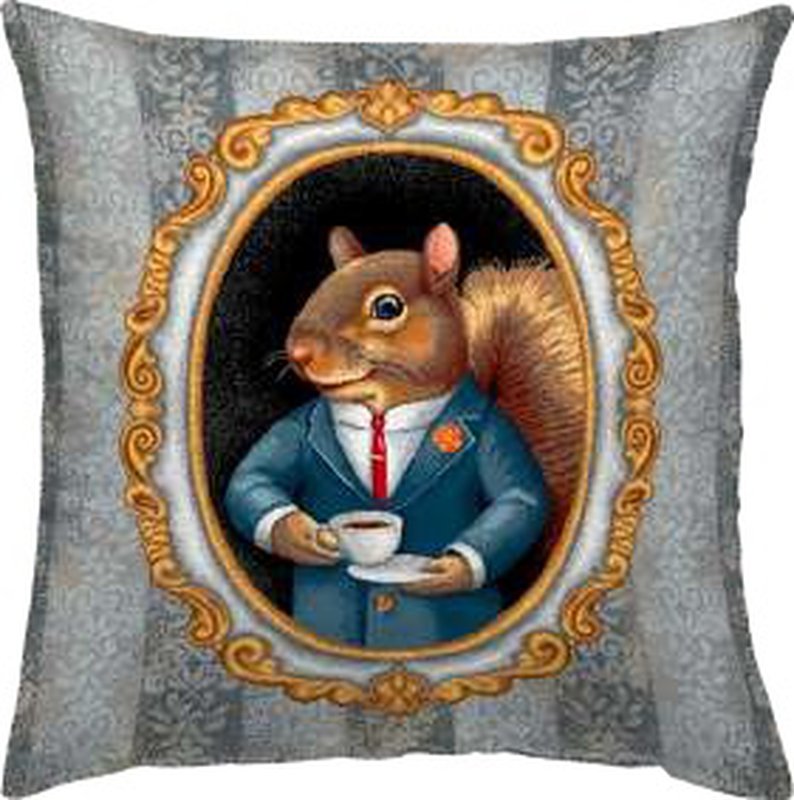 Decorative rabbit throw pillow-null