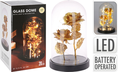 Dome 22cm rose gold led