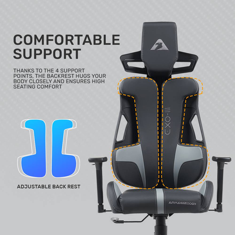 Armaggeddon gaming chair pu leather exo-III gravity-null