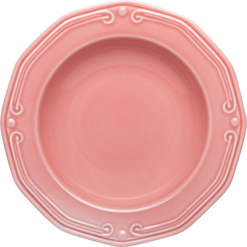 Product image: Athenee πιατο βαθυ 23cm πορσελανη ροζ, , medium-null