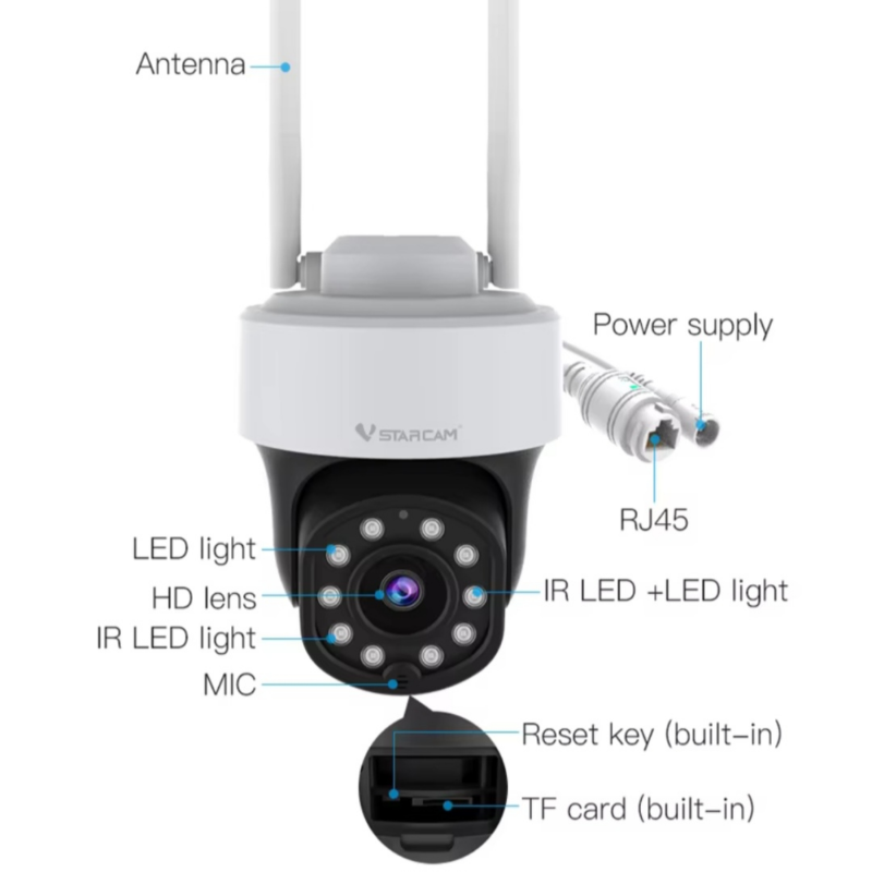 Vstarcam outdoor camera 4mp dual band Wi-Fi night vision, , medium image number null