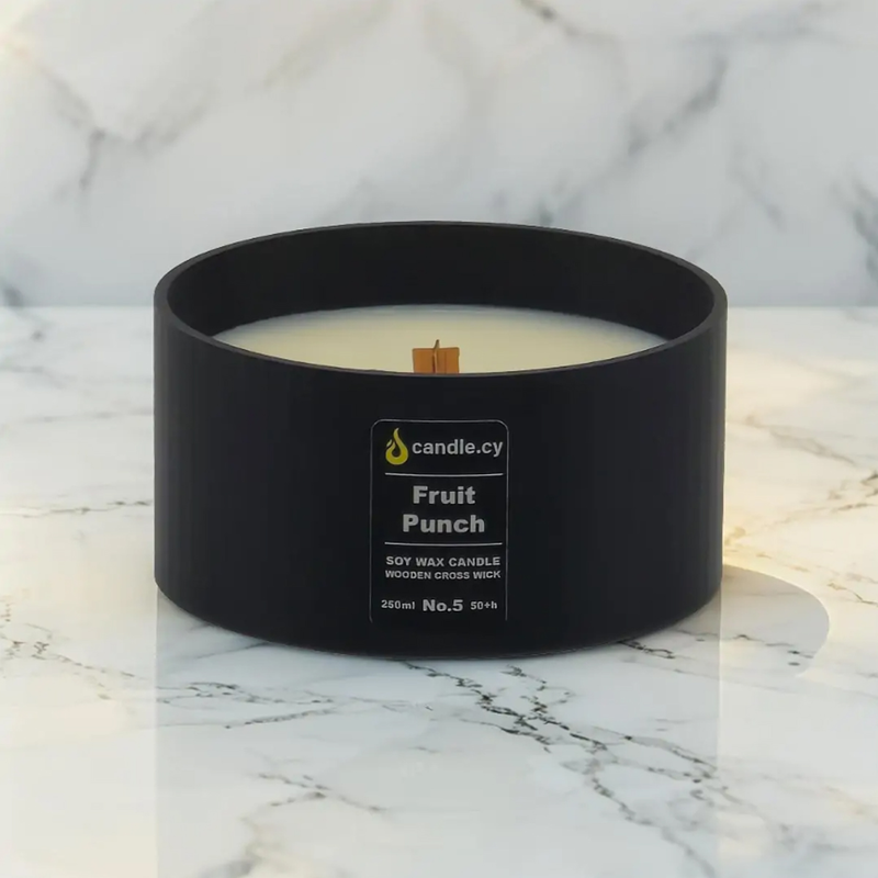 Scented candle no.5 fruit punch - rose gold 250ml-null