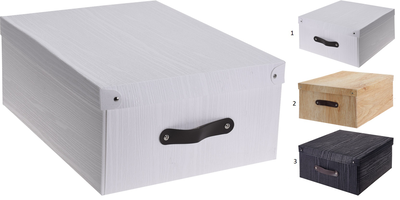 Cart box pp 35x26.5x15cm 3 assorted colors, , medium