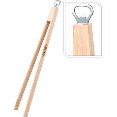 Bbq tongs with bottle opener, , medium