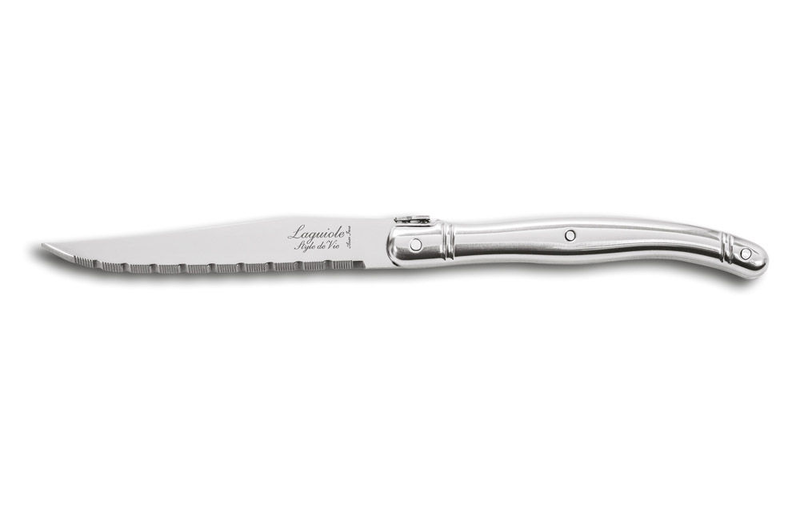 Laguiole premium line set of 6 steak knives stainless steel 1.8 mm in a wooden
block, , medium image number null