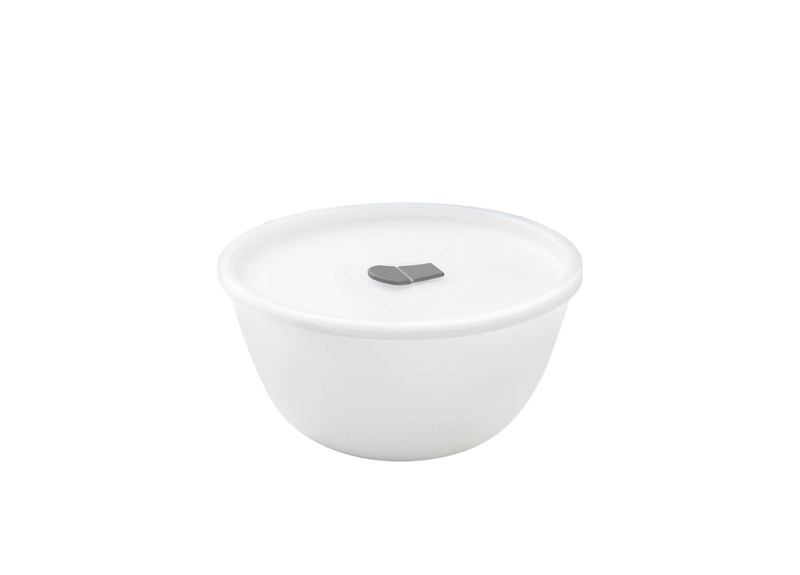 Mixing bowl 750ml with lid white, , medium-null