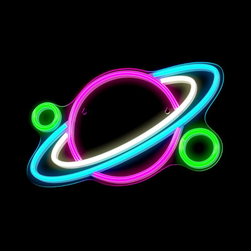 Neon plexi led planet, , medium-null