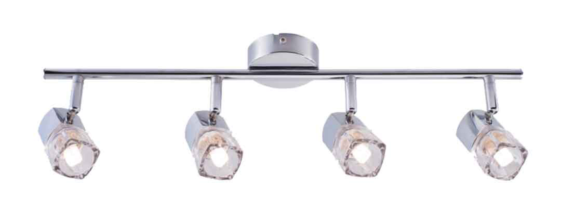Sunlight 4xg9 (max.4x40w) spot light glass chrome l530xh145mm, , medium-null