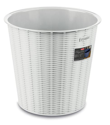 Stefanplast elegance office bin 10l - white, , medium