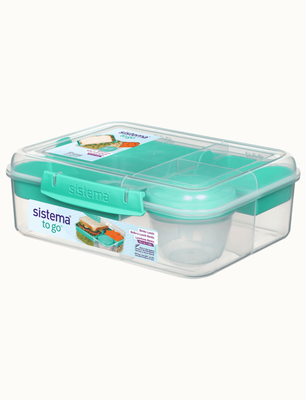 Sistema togo 1.65l bento lunch (4), Minty Teal,ocean Blue, medium