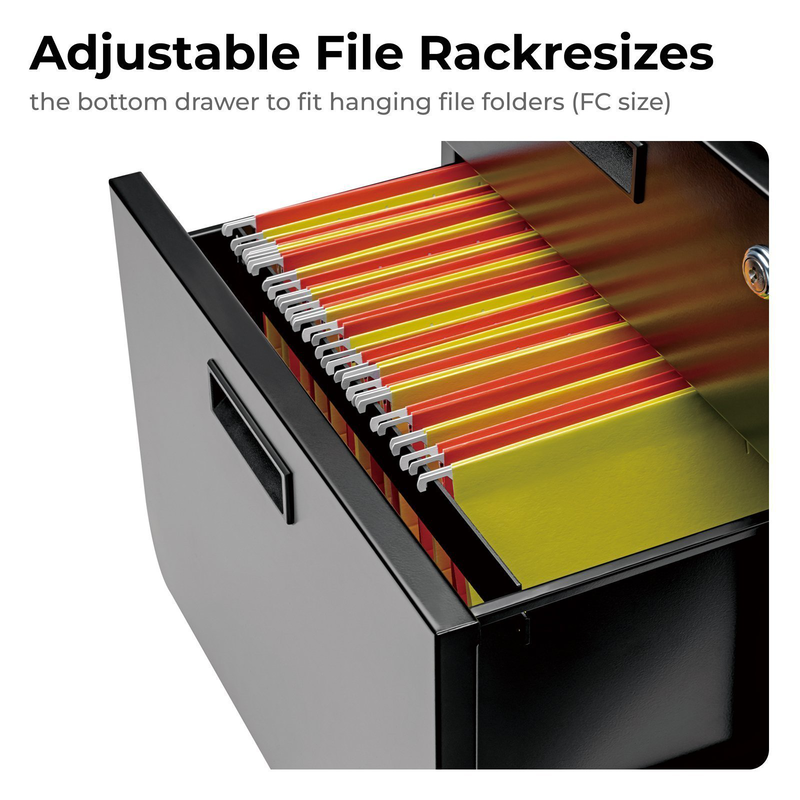 Lumivida file cabinet mobile with 2 lockable drawers cab03-1, , medium-null