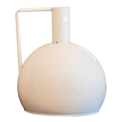 White metal vase 35cm