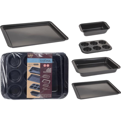 Baking trays metal 4pcs