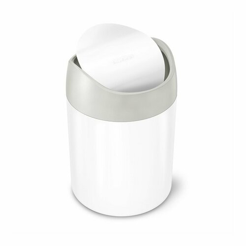 Product image: Simplehuman mini bin 1.5l - white, , medium-null