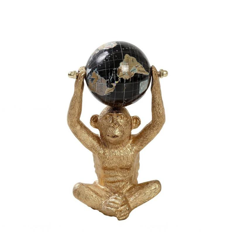 Espiel resin monkey figure 15.6cm - gold, , medium image number null