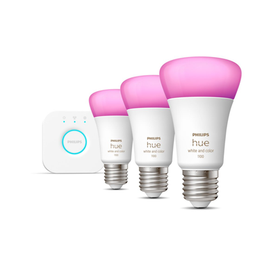Philips hue white color ambiance 9w a60 e27 set 3pcs (75w), , medium