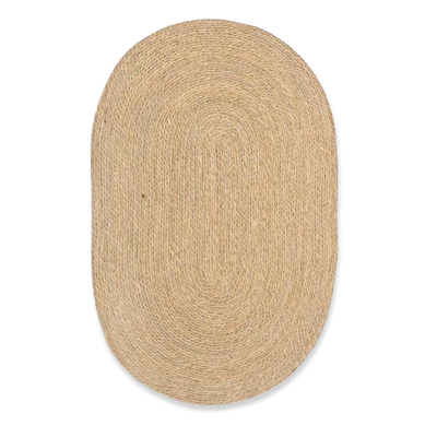 Ai oval seagrass floor mat 80x120cm