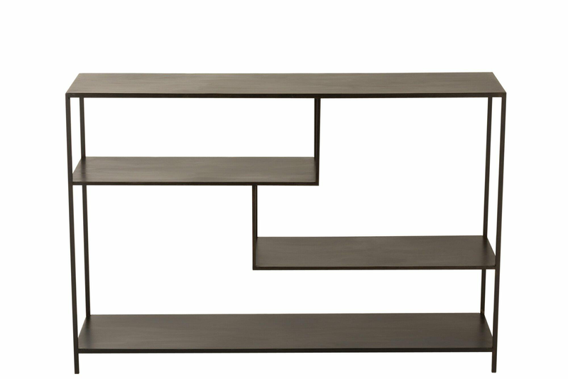 Rack low irregular levels metal black, , medium-null