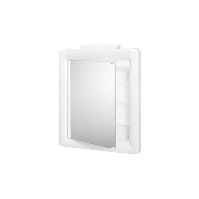Bathroom cabinet with mirror kalipso 525x110x660mm plastic white