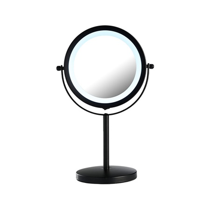 Day makeup mirror with led light 17.5x33cm black, , medium-null