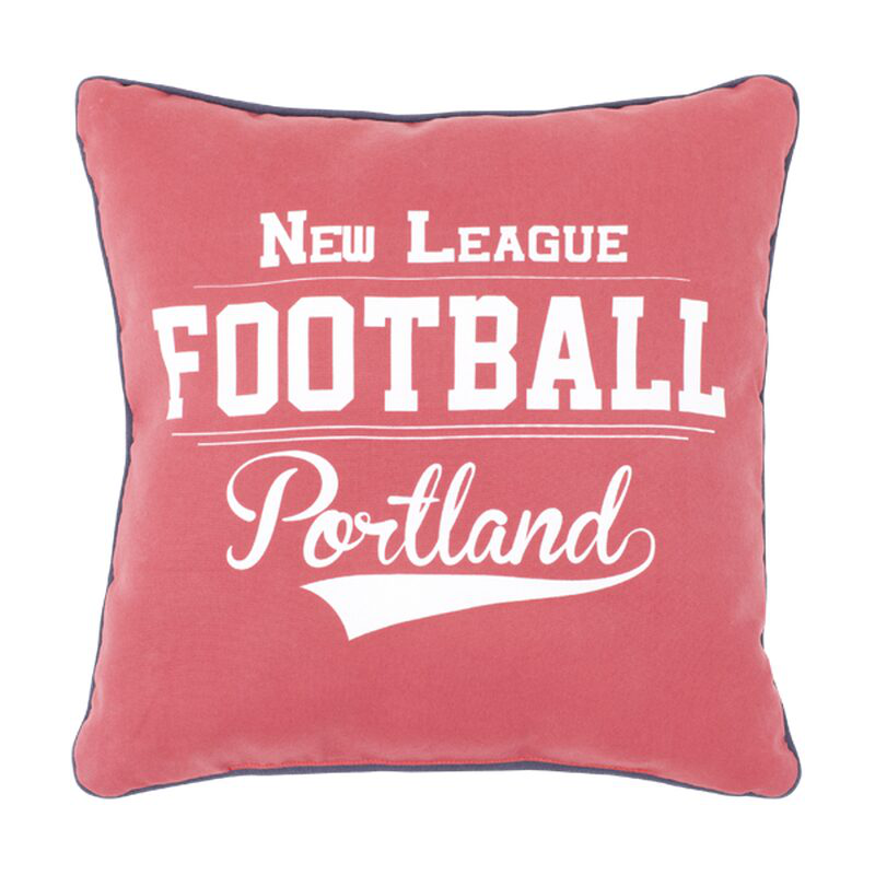 Football pillow 40x40cm red, , medium image number null