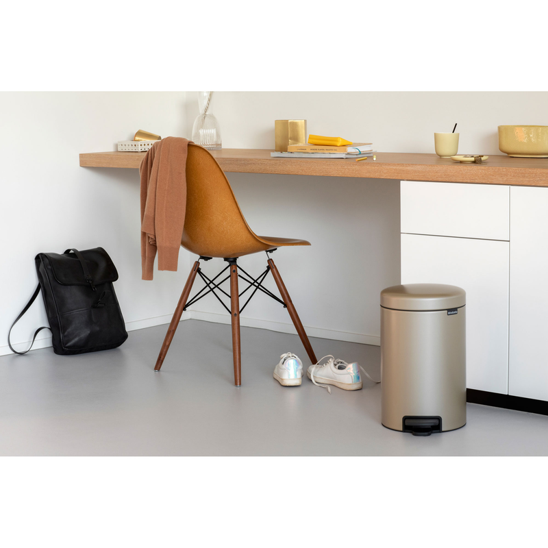 Brabantia new icon καδος απορριματων πενταλ 12l - μεταλλικος χρυσος, , medium-null