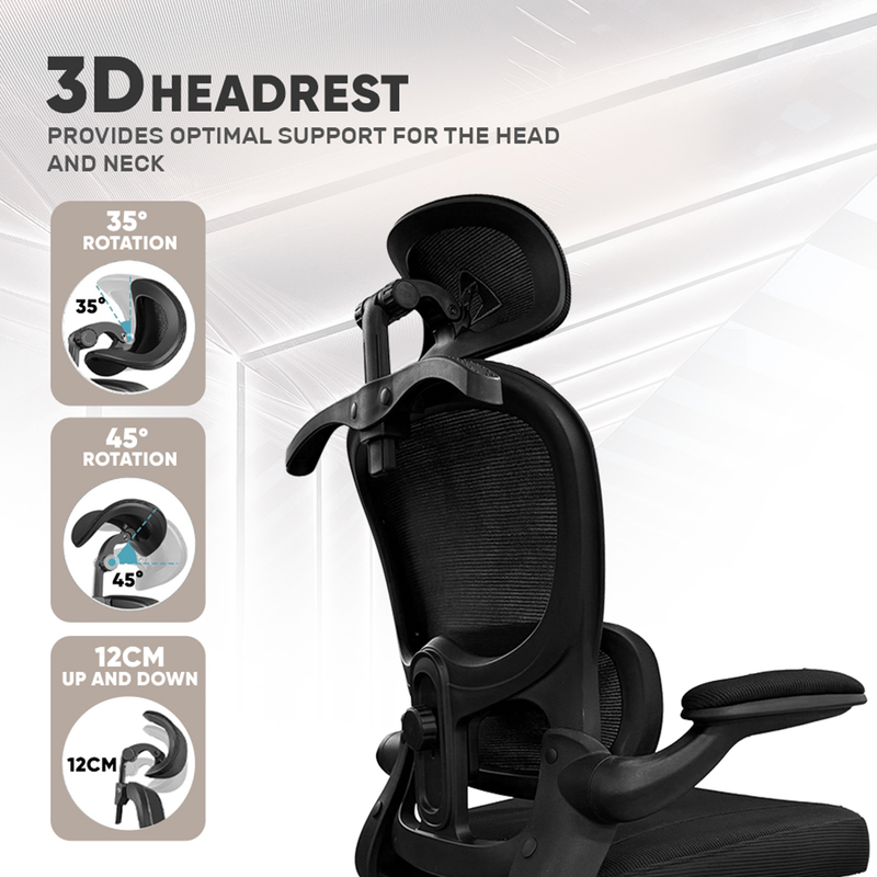 Armaggeddon office chair mesh vertebrae v3 black-null