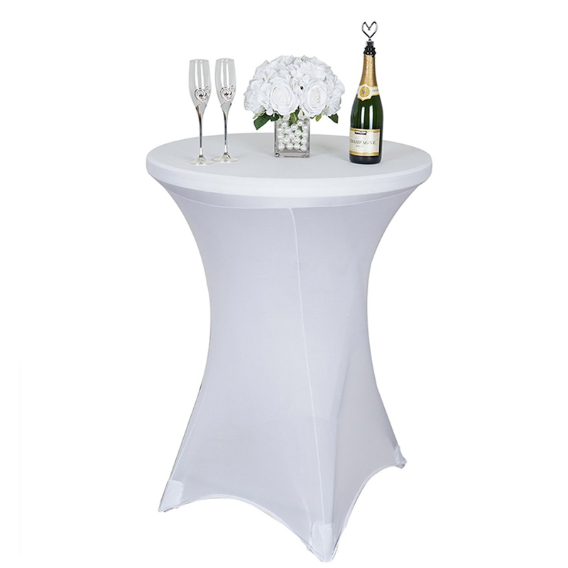 Cover for cocktail folding table 80x110cm white-null