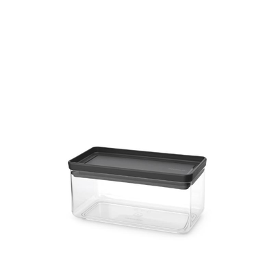 Brabantia tasty square canister 1.5l - dark grey