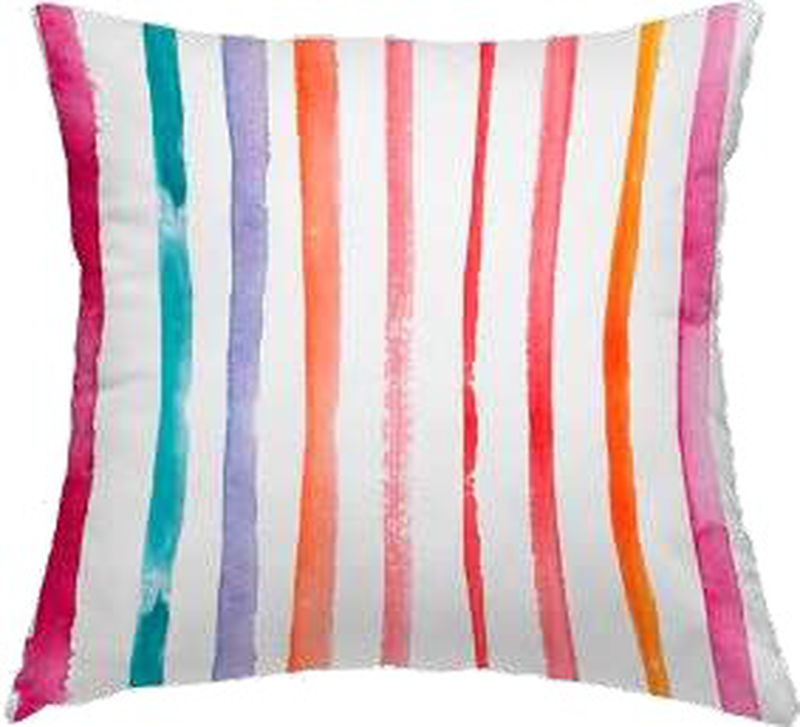 Decorative stripes throw pillow-null